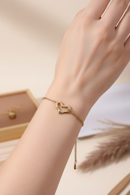 Heart Chain Bracelet