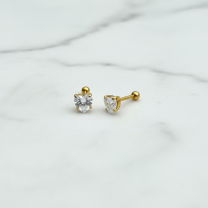 Mini Heart Studs