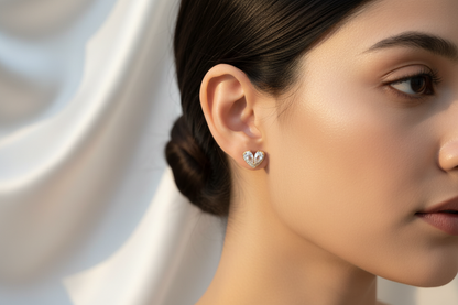 Riva Heart Studs