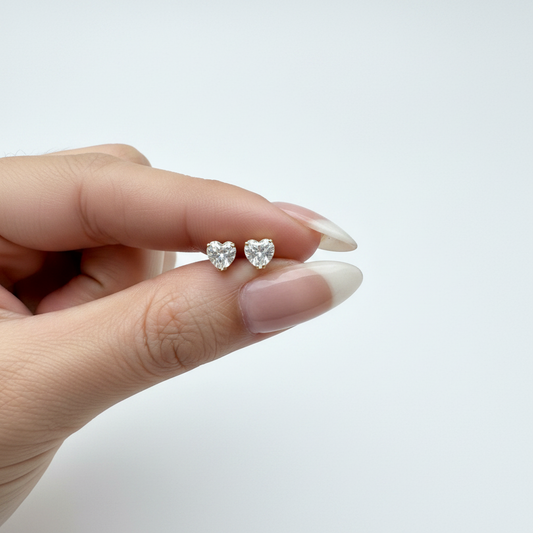 Mini Heart Studs