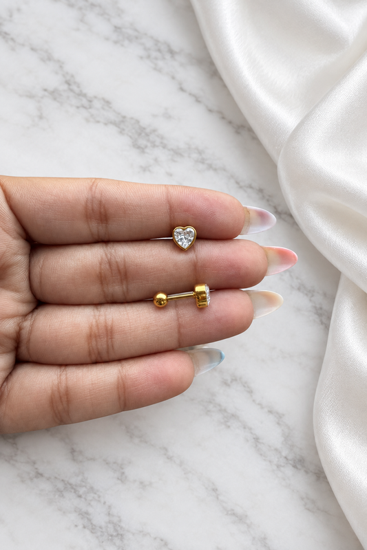 Ossa Heart Studs (Pair)