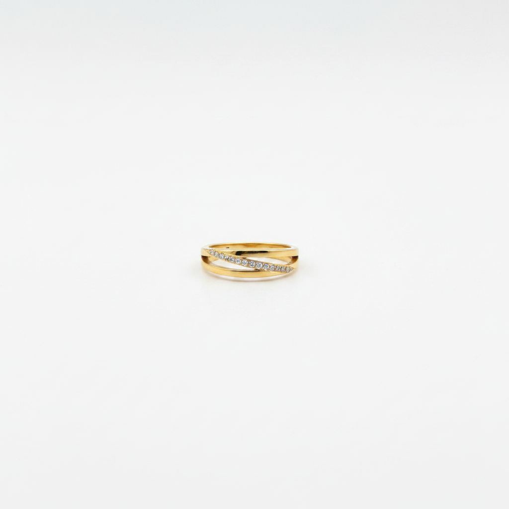 Swiss Ring on clean white surface