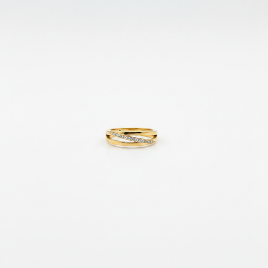 Swiss Ring on clean white surface