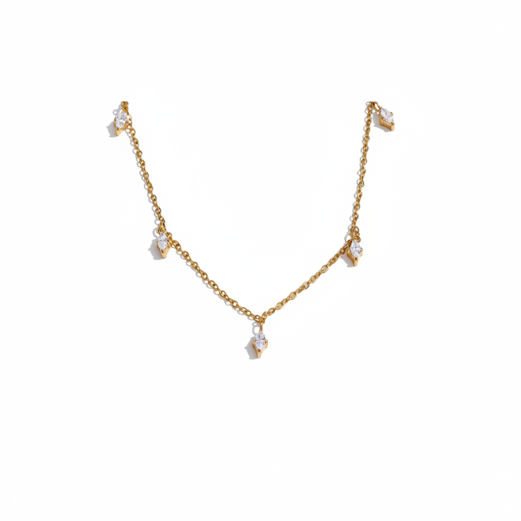 Myra necklace enhanced product photo on white background