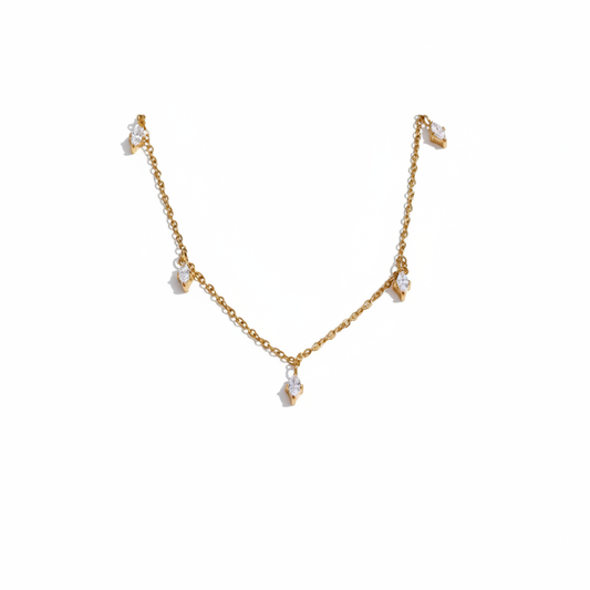 Myra necklace enhanced product photo on white background
