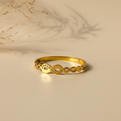 Infinity Thin Wrist Bangle - Wrist Size 2.2 & 2.4