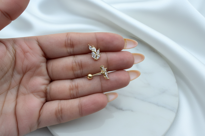 Feather Studs (PAIR)