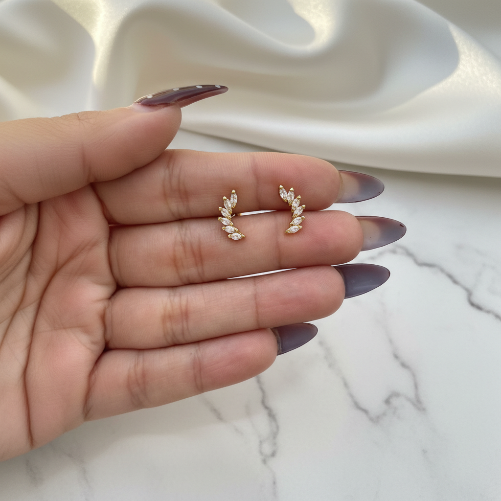Eira Crystal Studs Earrings (Pair)