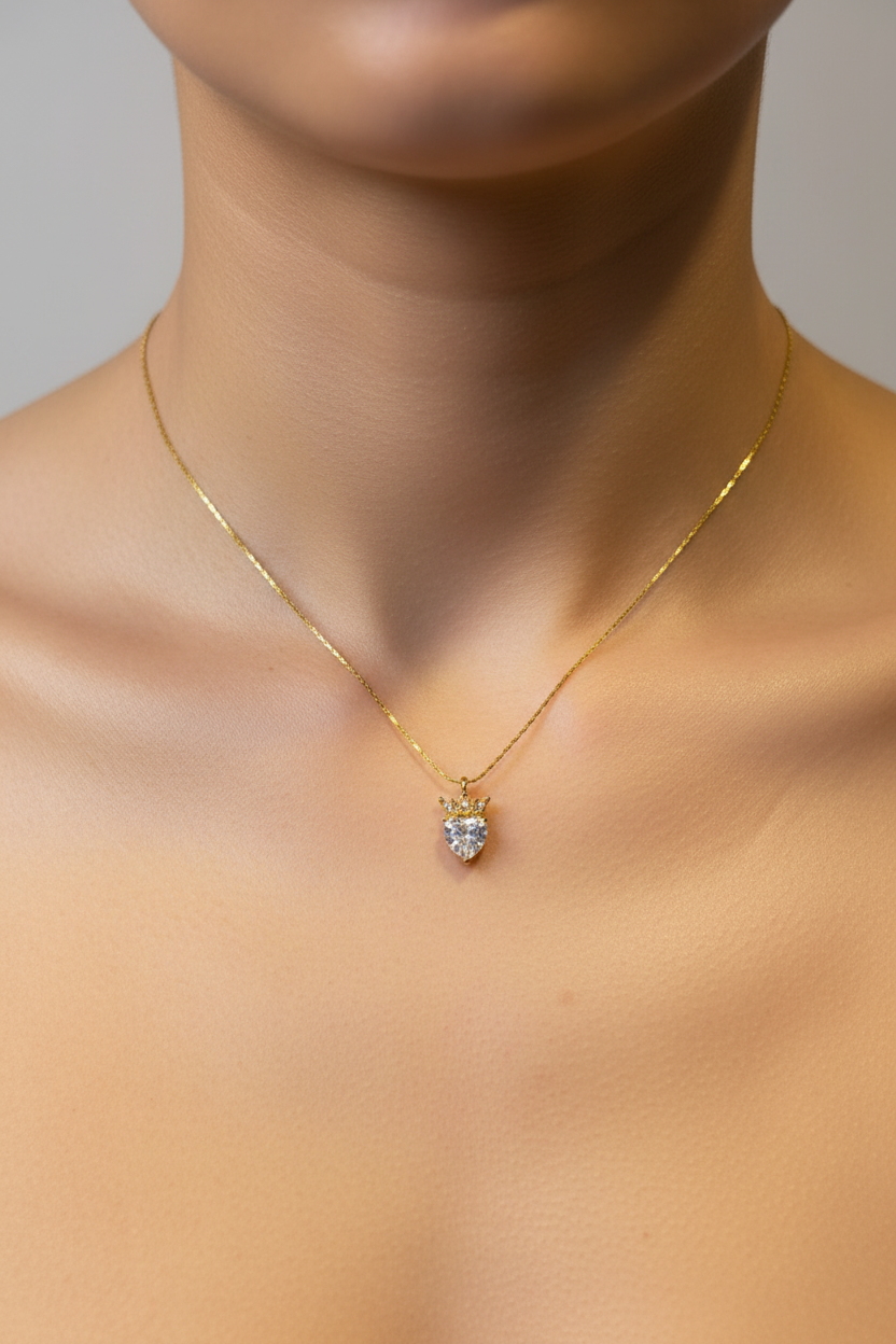 Celestial Heart Spark Necklace