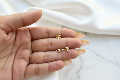 Pearl Bow Studs (Pair)