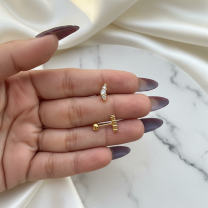 Dewdrop Vine Studs Earrings (Pair)