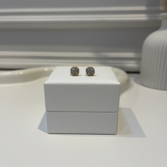 Square Spark Studs Earrings