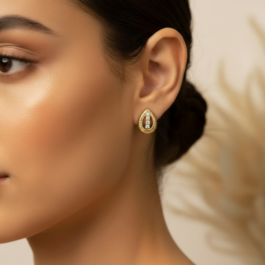 Layla Crystal Stud Earrings