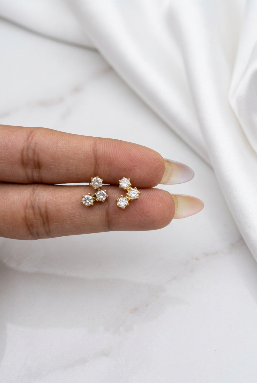 Freesia Studs (Pair)