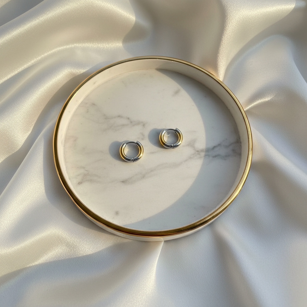 Basic Dual Hoop Huggie